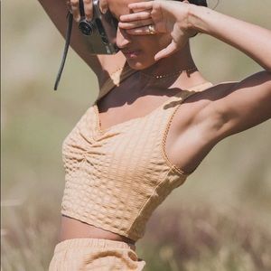 Spell Bonnie Organic Rib Crop in Mustard